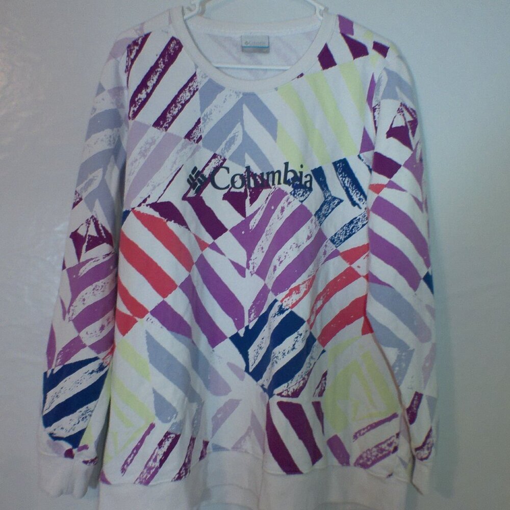 Columbia Abstract Print Pullover Sweatshirt – 2X